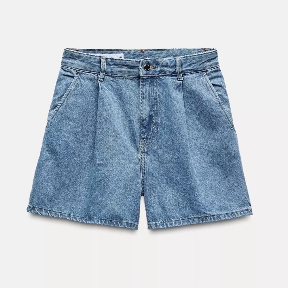 Zara Classic Blue Denim Women's Shorts